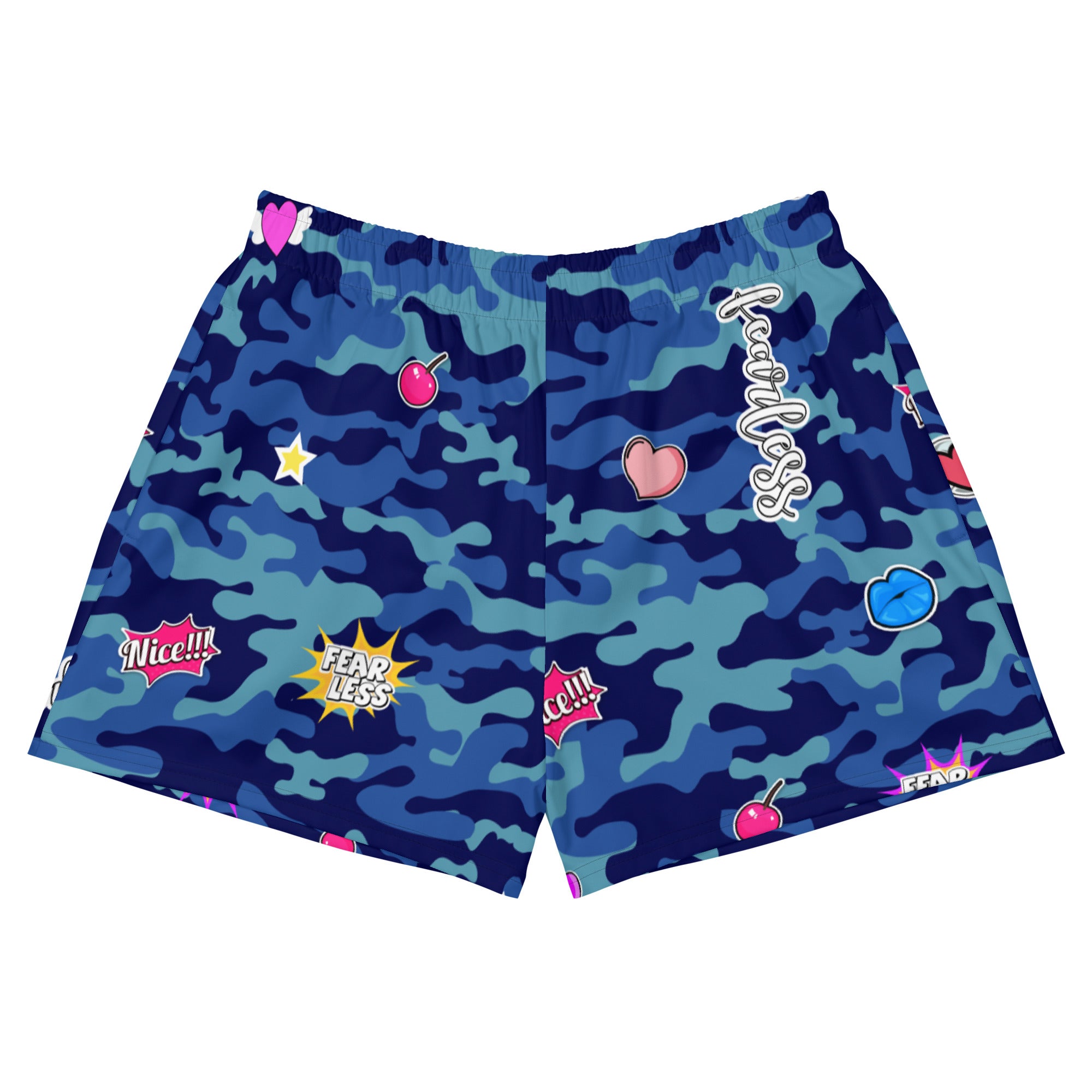 Fierce Camo Recycled Athletic Shorts